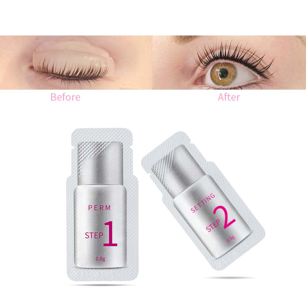 ICONSIGN 10 Pairs Pouch Eyelash Perm Lotion Lashes Lift Quick Perming 5 To 8 Minutes Beauty Makeup Tools